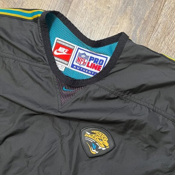 Vintage 90s Nike NFL Jacksonville Jaguars Black Pullover Windbreaker Mens Medium - Picture 5 of 7